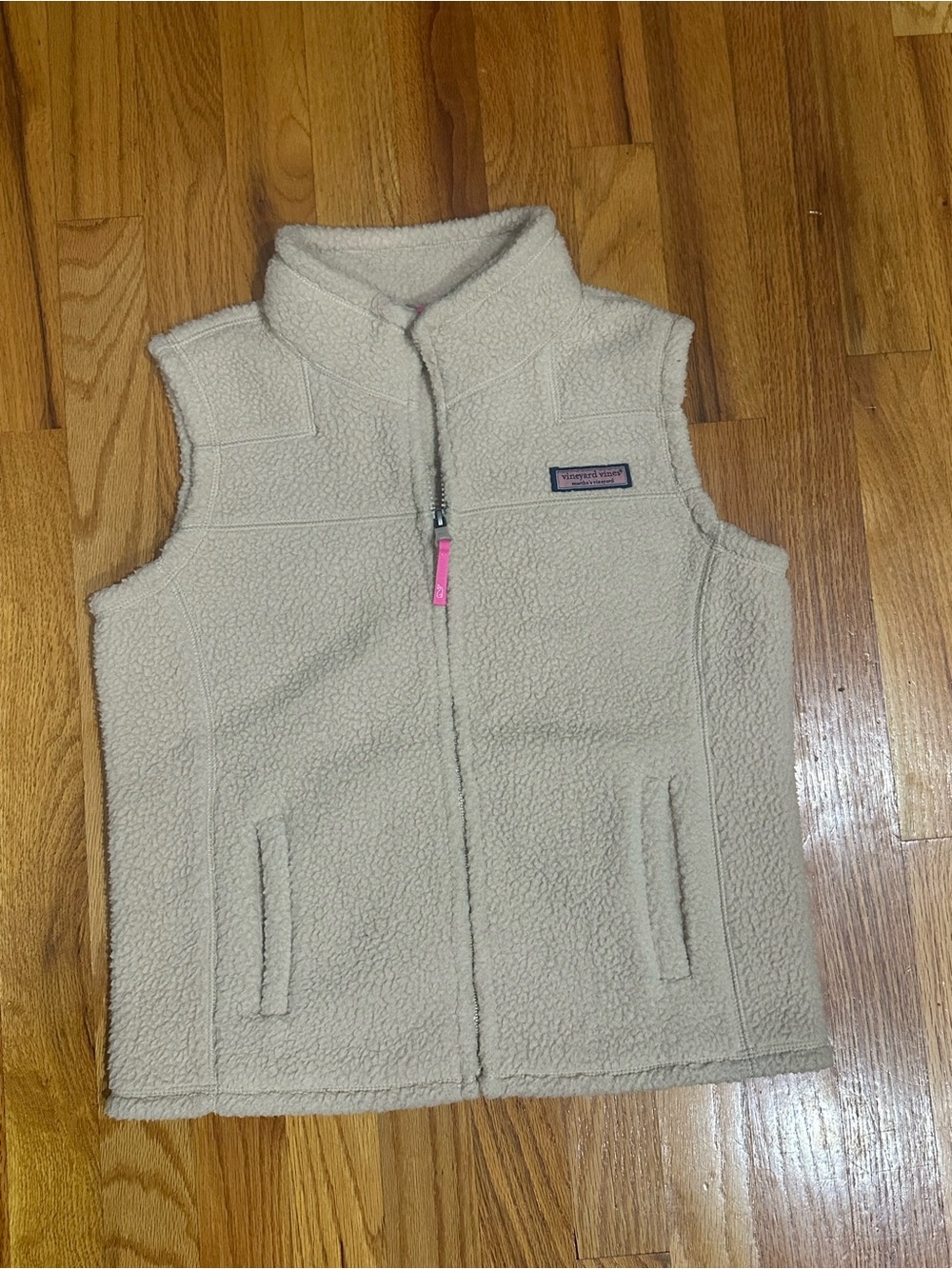 Vineyard Vines Sherpa Zip Vest Girls M (10/12)